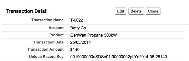 Unique Record Key on Page Layout