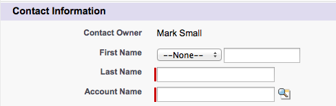 Contact Account Lookup