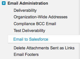 Email to Salesforce