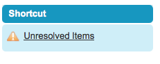 Unresolved Items
