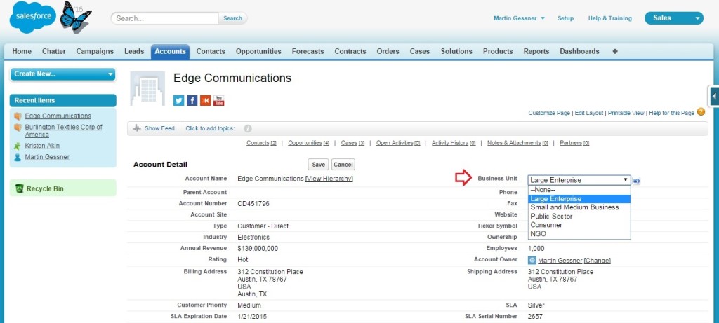 salesforce global picklist