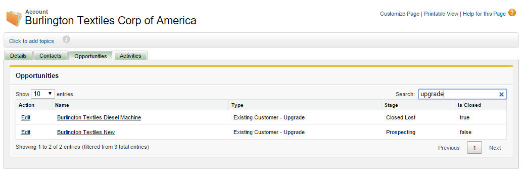 Standard Datatables search
