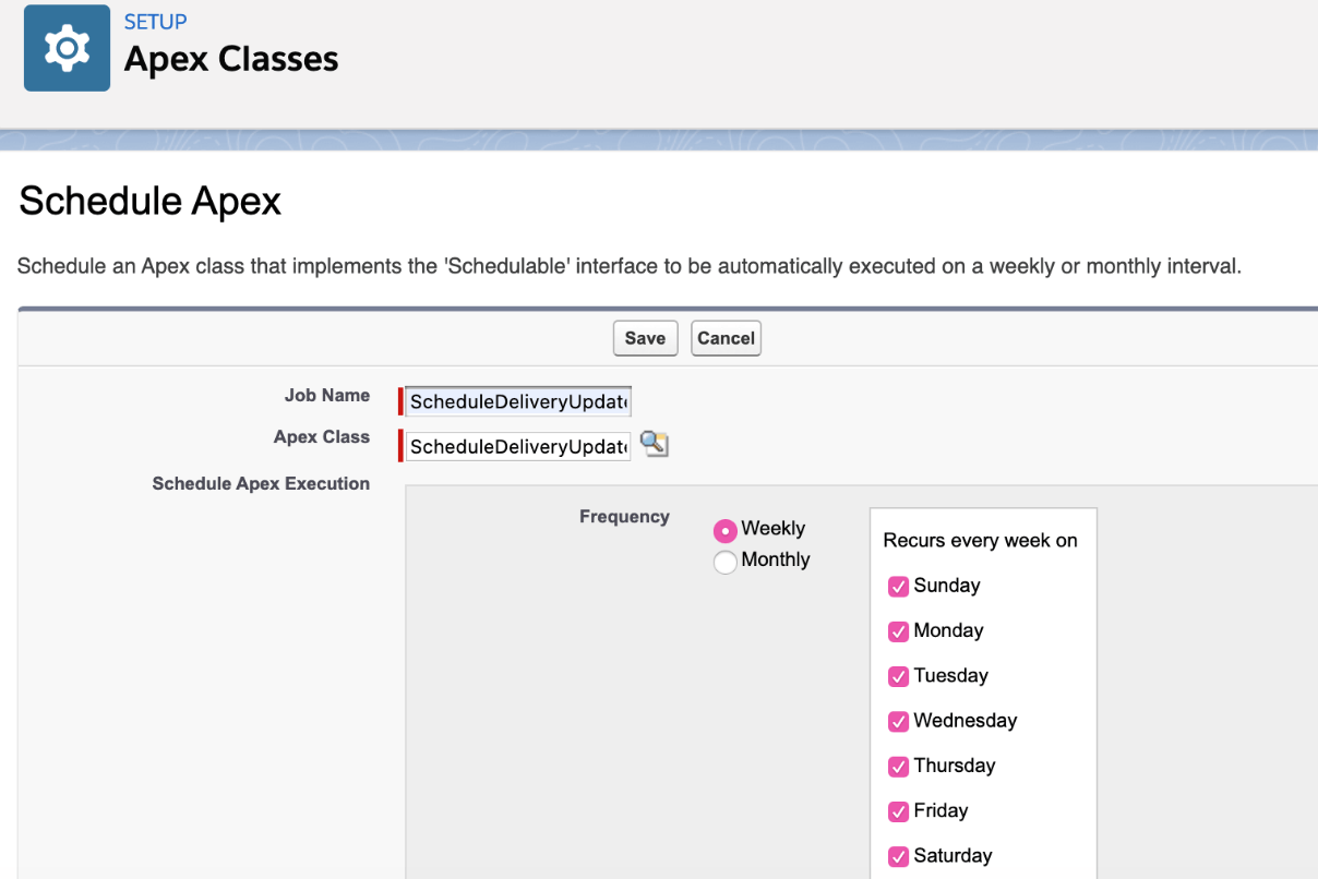 Schedule the Batch Apex Class