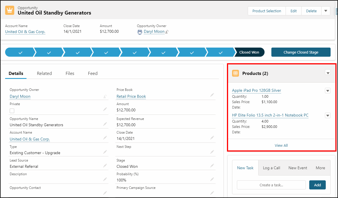Screen Flows - Products Automatically Added to Opportunity