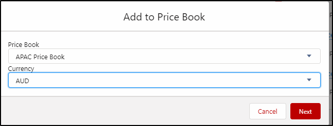 Screen Flows - Select Price Book and Currency