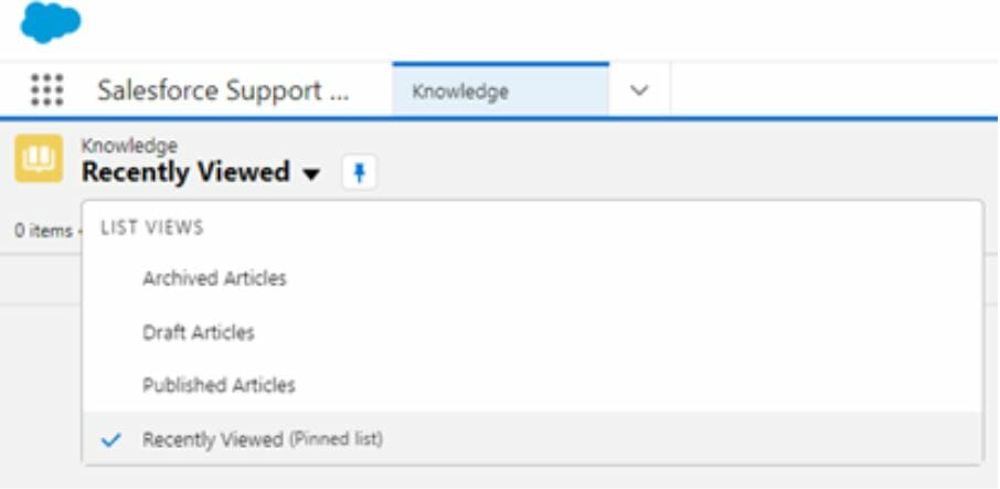 Move Knowledge to the Navigation Menu
