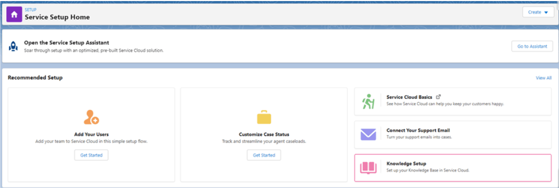 Select Knowledge Setup