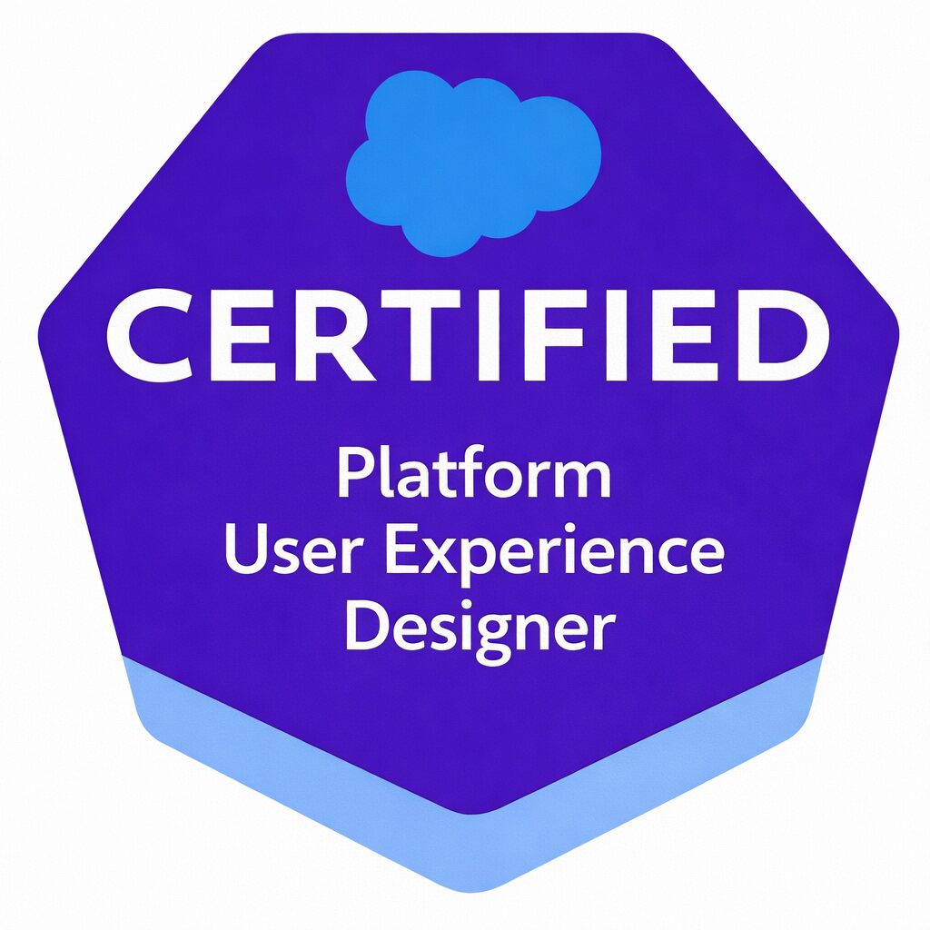 Platform User Experience Designer Badge