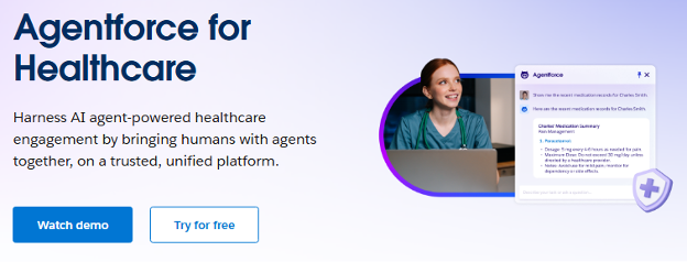 Salesforce Agentforce for Health: AI support for patients and clinicians