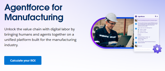 Salesforce Agentforce for Manufacturing: AI-Driven Efficiency and Predictive Maintenance