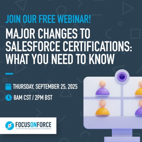 Major Changes to Salesforce Certifications